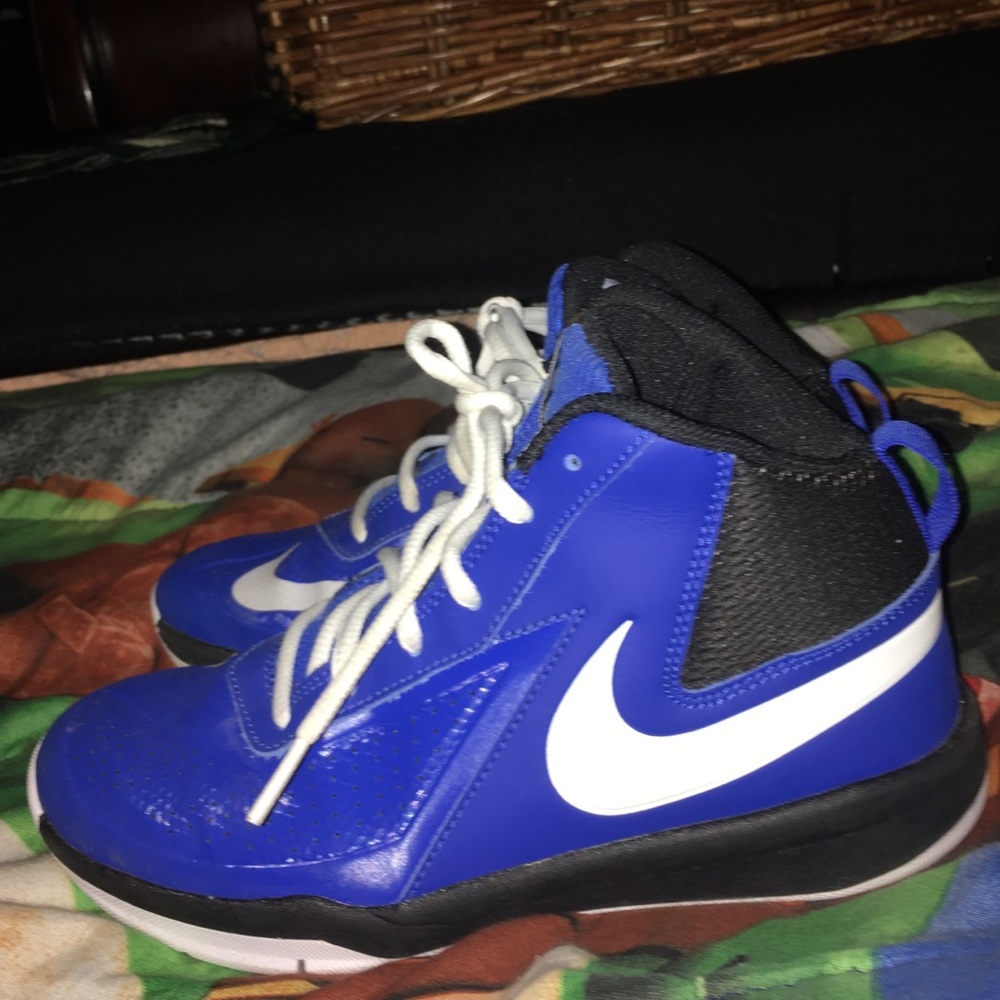Nike Blue Black & White High Top Boys Sneakers